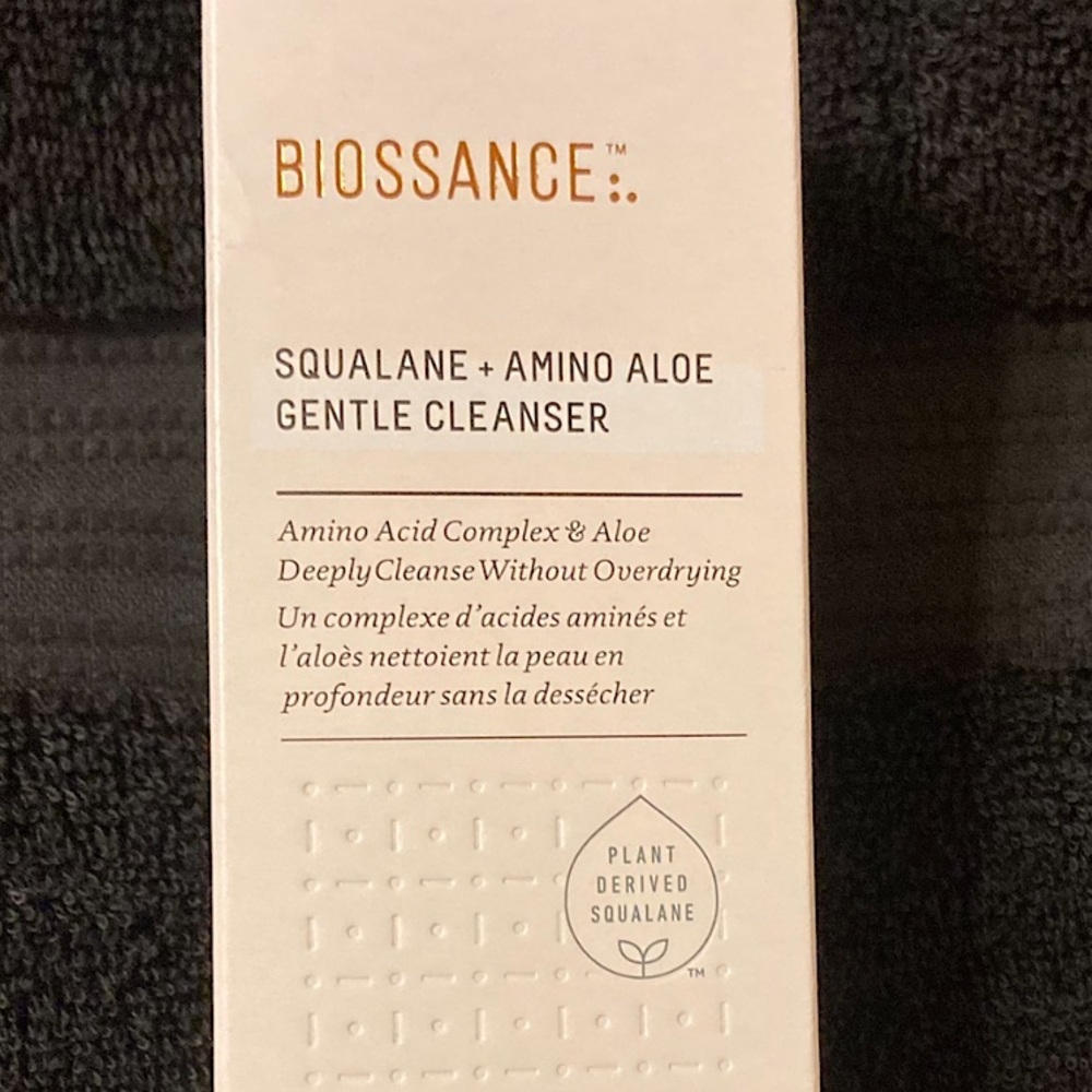 BIOSSANCE Squalane + Amino Aloe Gentle Cleanser. Full Size, 6.76 fl.